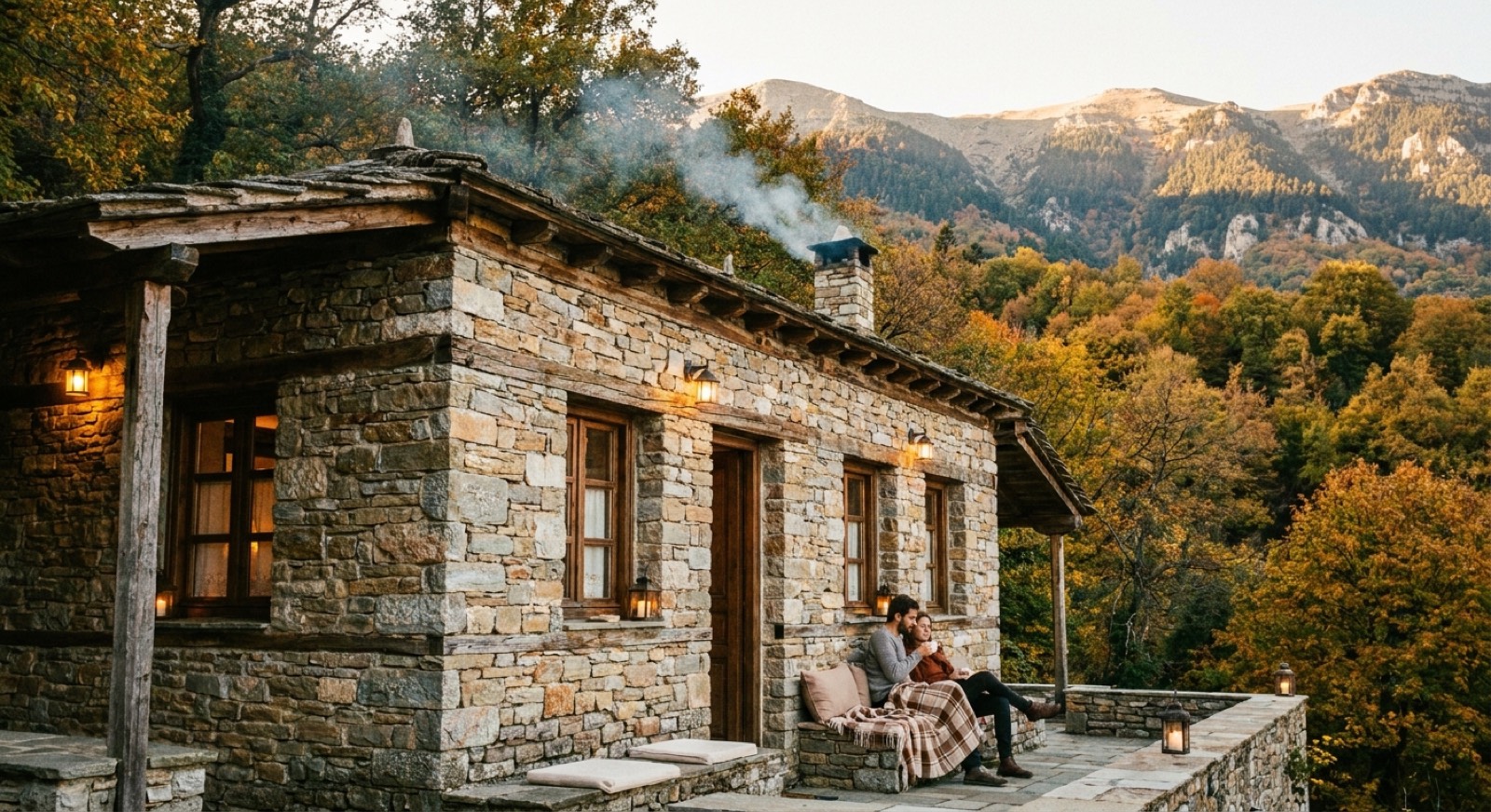 Ιστοσελίδα ξενοδοχείου Mountain Lodge — ορεινό κατάλυμα στο Πήλιο